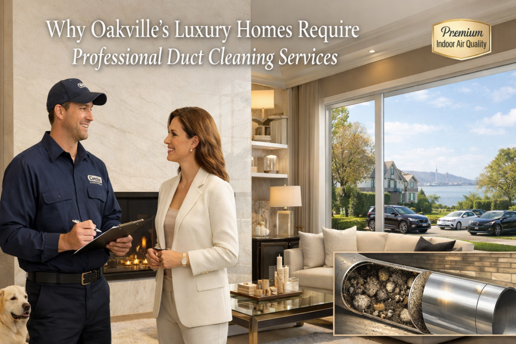 Oakville Luxury Homes Require Professional Duct Cleaning