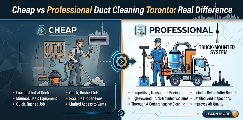 Cheap vs Professional Duct Cleaning Toronto