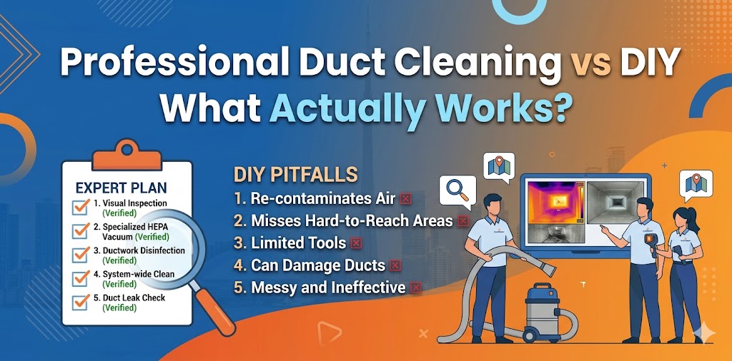 Professional Duct Cleaning vs DIY