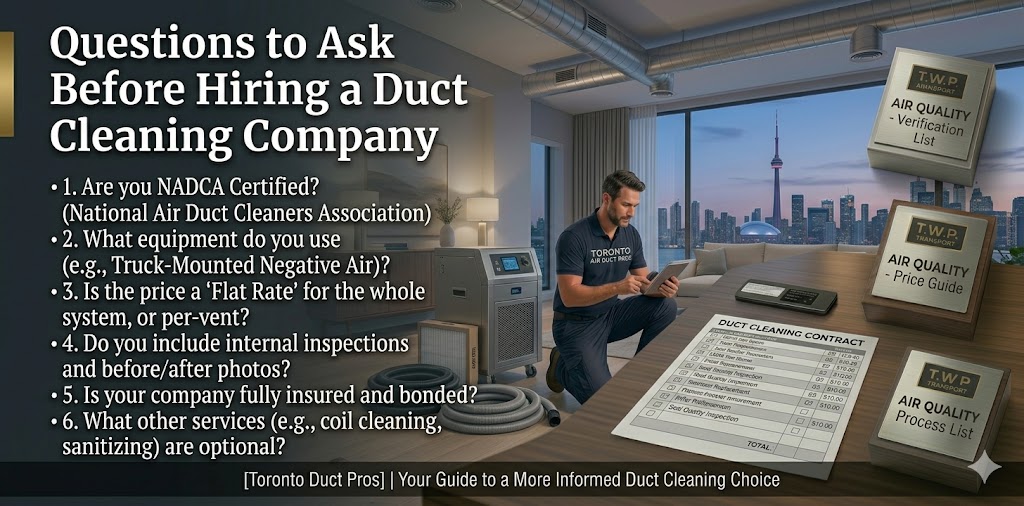 Questions to Ask Before Hiring a Duct Cleaning Company