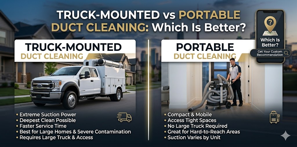 Truck-Mounted vs Portable Duct Cleaning - Which Is Better