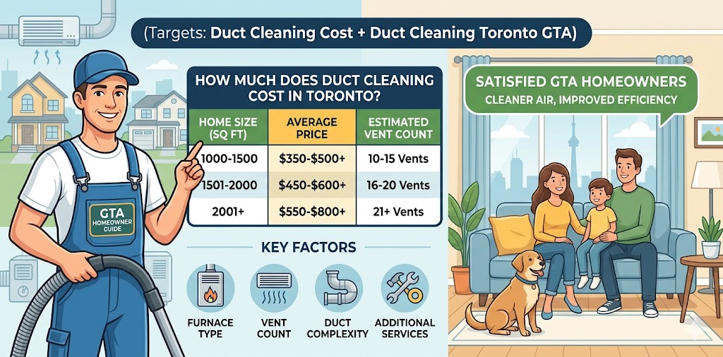 How Much Does Duct Cleaning Cost in Toronto